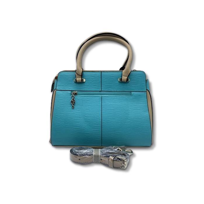 Blue & Skin Hand Bag