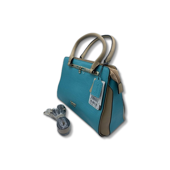 Blue & Skin Hand Bag