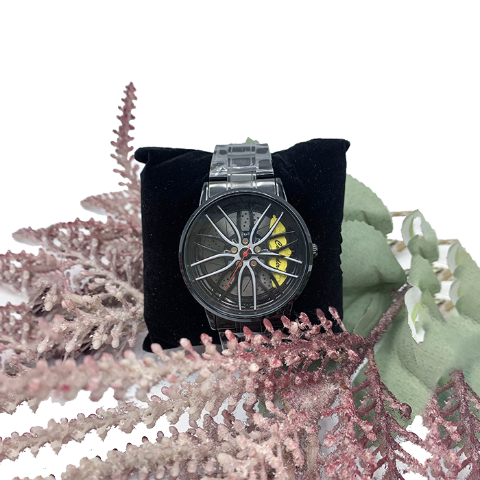 Car Wheel Rim Hub Watch, Men Watch Sport