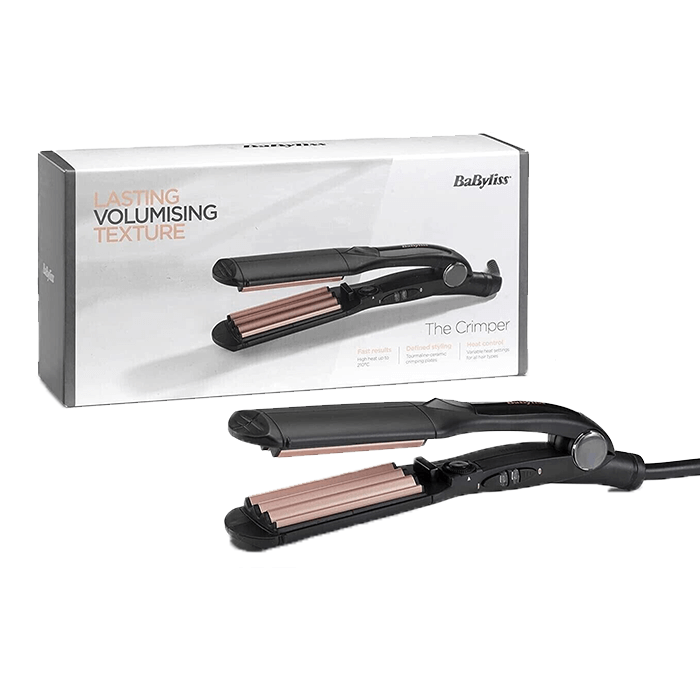 BABYLISS THE CRIMPER WOMENS HAIR TOURMALINE CERAMIC PLATES