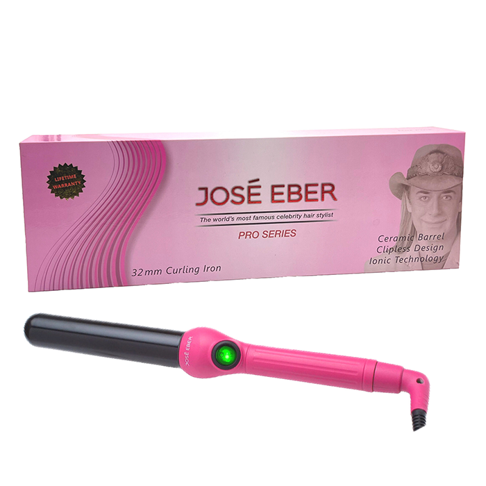 Jose Eber, 25mm Digital Clipless Curler, Pink
