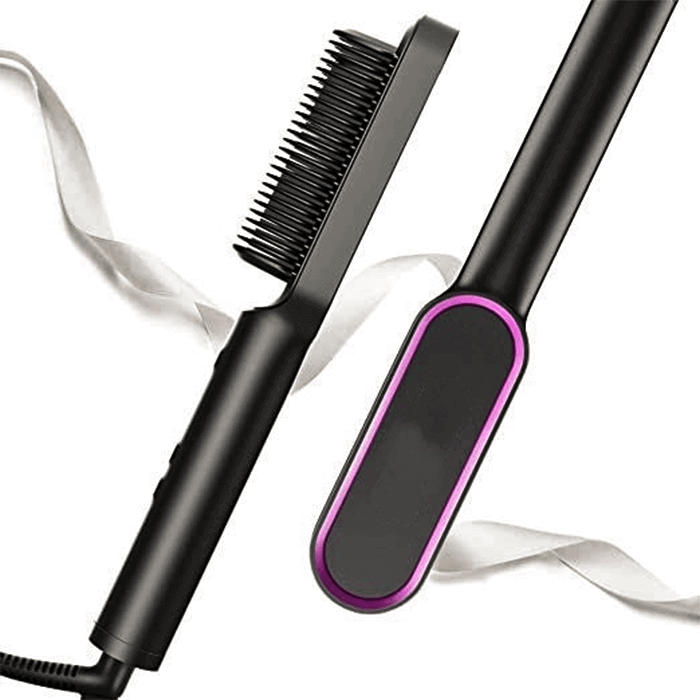 Hair Straightener Comb Matte Black