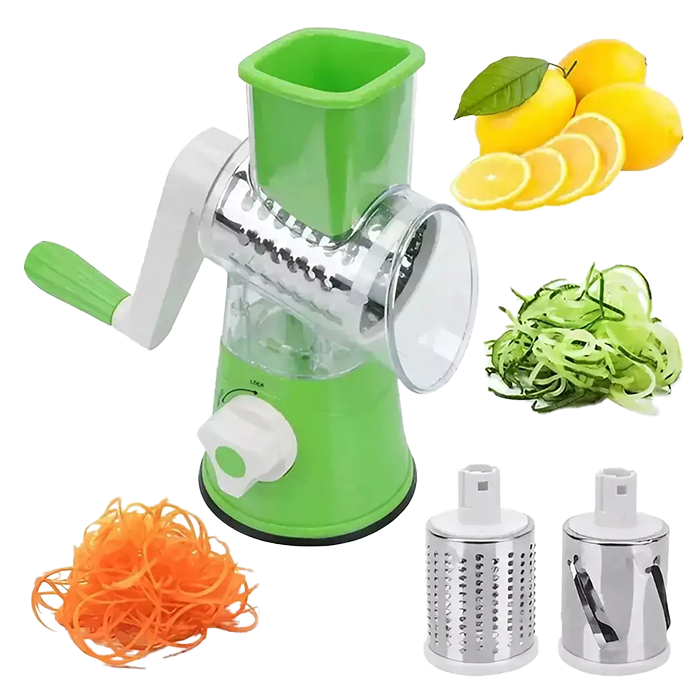 HYU Tabletop Drum Grater Multifunction Manual Vegetable Cutter