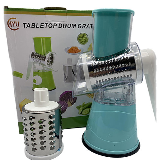 HYU Tabletop Drum Grater Multifunction Manual Vegetable Cutter